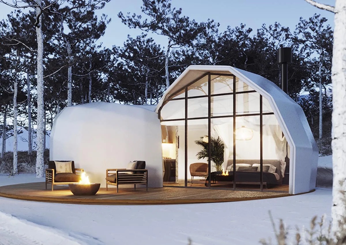 Snail Dome – Bel Air Tremblant, glamping dome mont tremblant